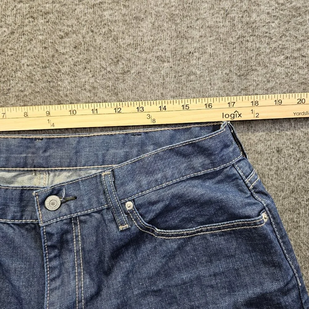 Levis 514 Jeans Mens Size 38x30 Dark Blue Wash Straight Fit Denim Cotton